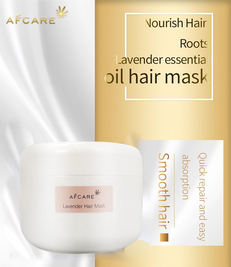 Beauty Private Label Lavender Hair Mask Smoothing Repair Moisturizing Vegan Hair Mask for Damaged Hair
