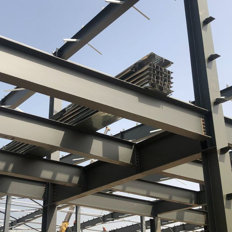 Steel Structure Building Warehouse Building Material: Hot-Rolled Steel Column/Steel Beam