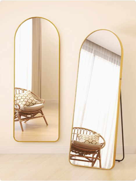 Wholesale Custom All Kinds of Shapes Can Wall Hanging Can Be Landed Metal Full-Body Mirror Makeup Mirror