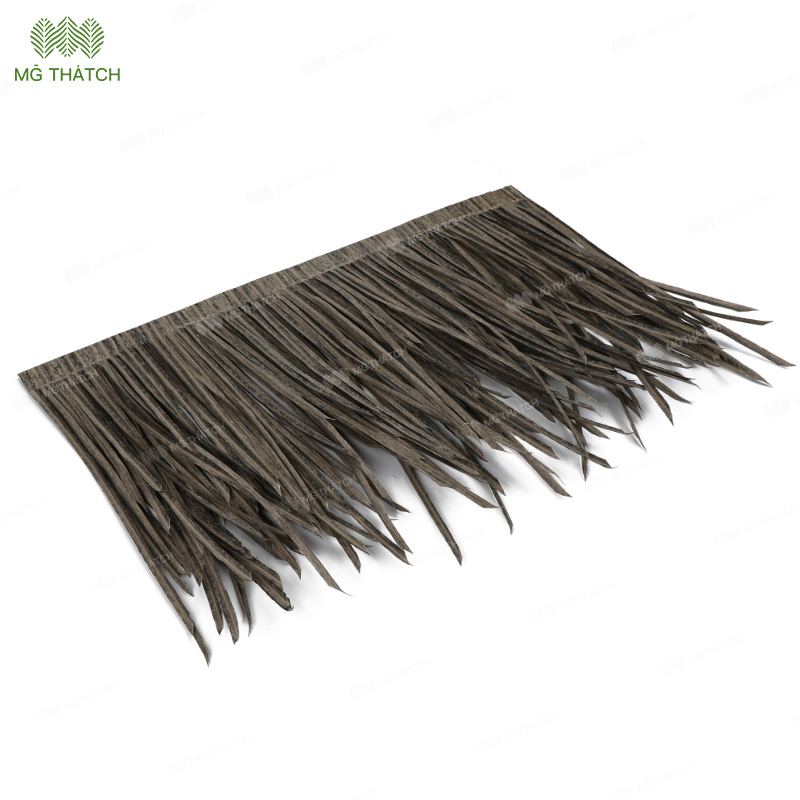 Fire Retardant Artificial Synthetic Thatch Roof Simulated Plastic PE Thatch Tiles Made in China