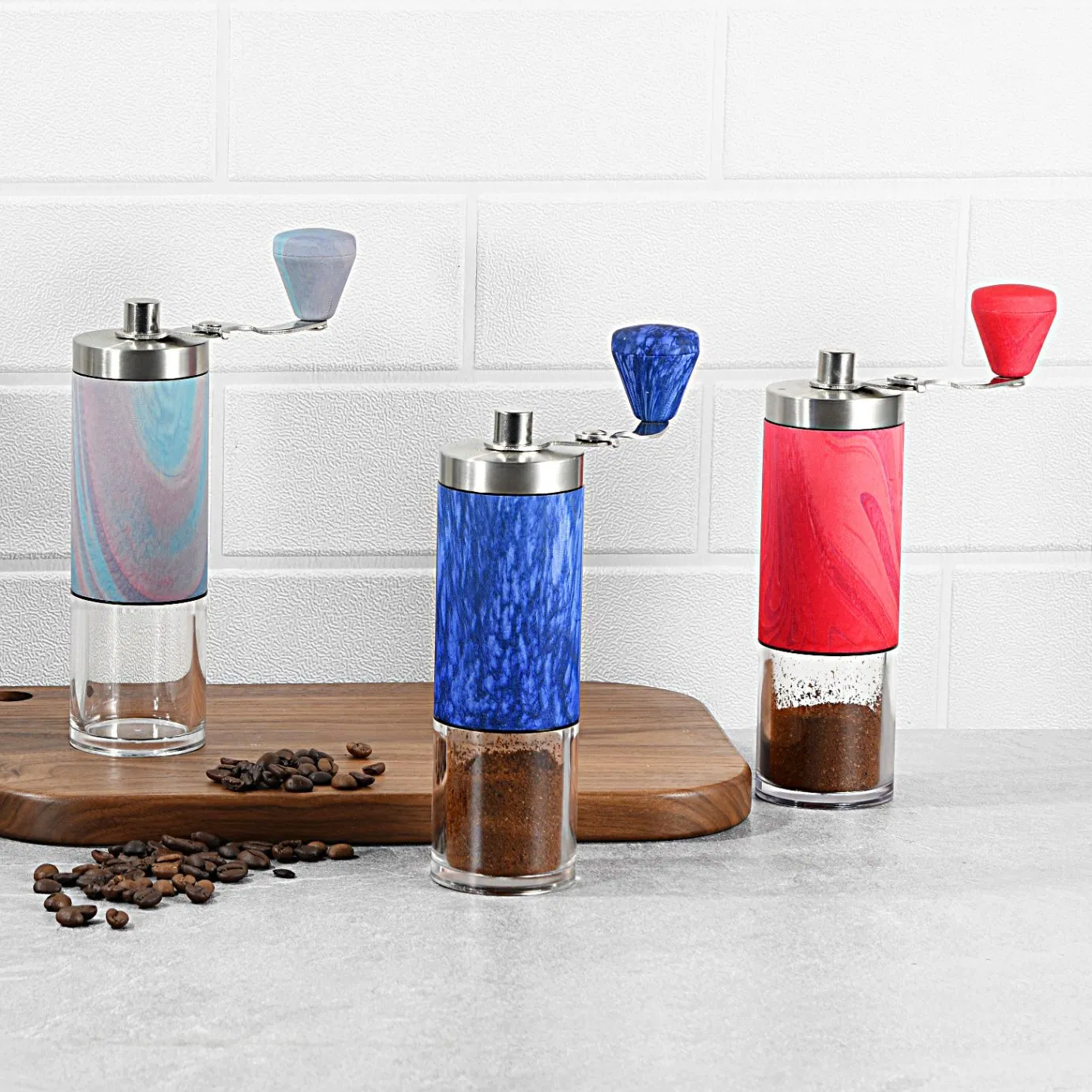 Portable Stainless Steel Manual Coffee Grinder Mini Manual Coffee Grinder Suitable for Outdoor Travel