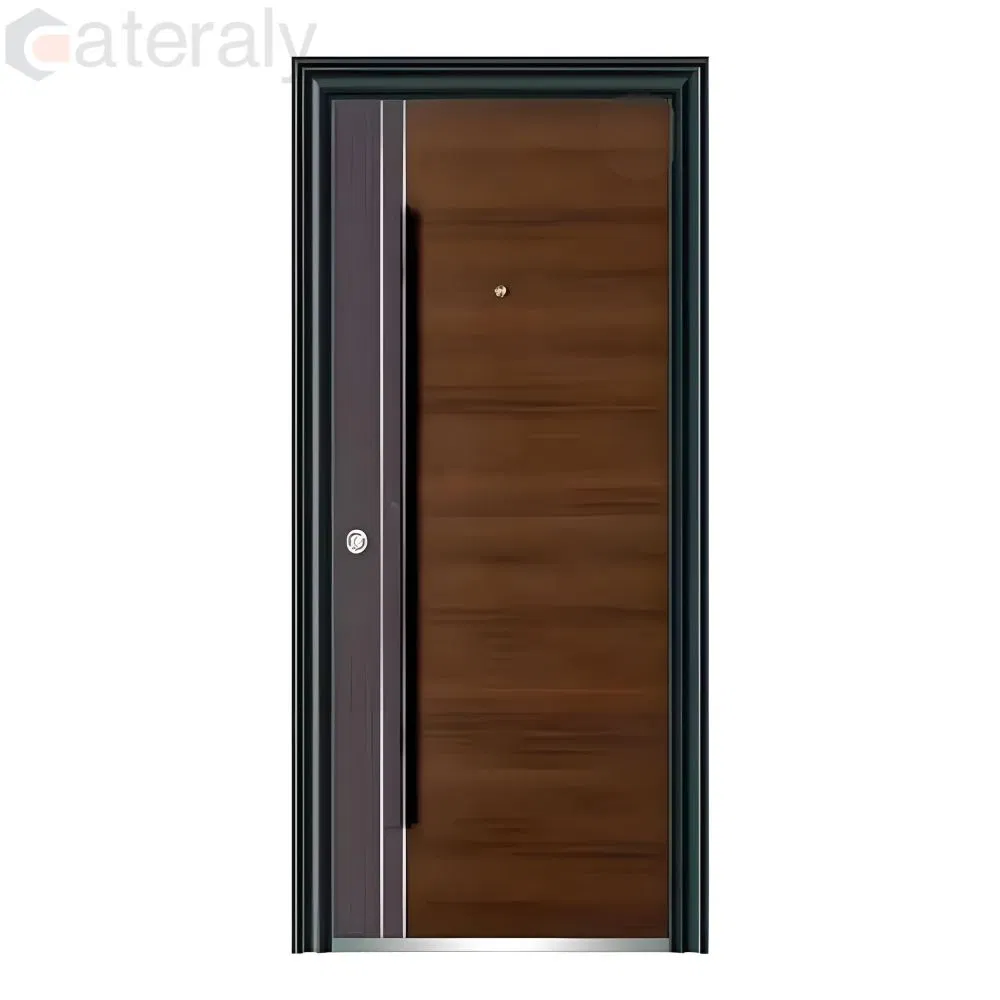 Versatile Security Door with Adjustable Hinges for Easy Installation with Hardware