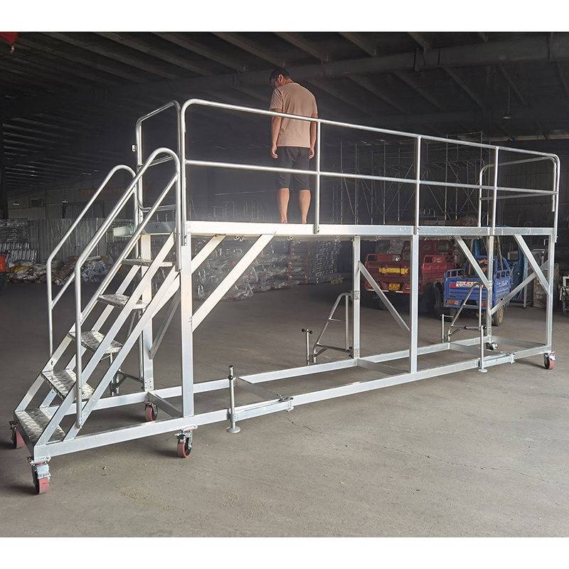 Higher Quality 300kg Load Capacity Aluminium Adjustable Ladder Work Platform
