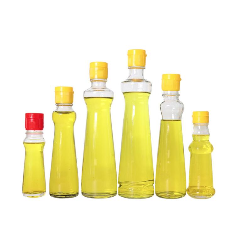 Hotsale 250-750ml Dark Green Olive Oil Kitchen Square Containers Glass Olive Oil Bottles