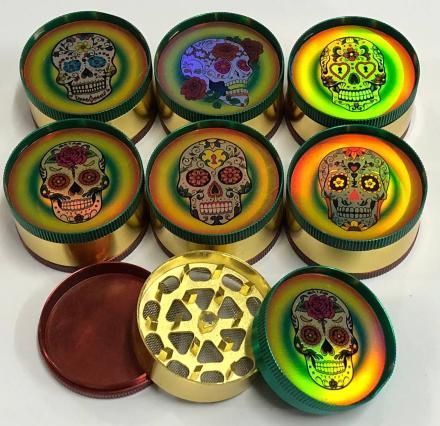 Factory Supply 52mm Diameter Bob Marley Dry Tobacco Smoking Herb Grinder