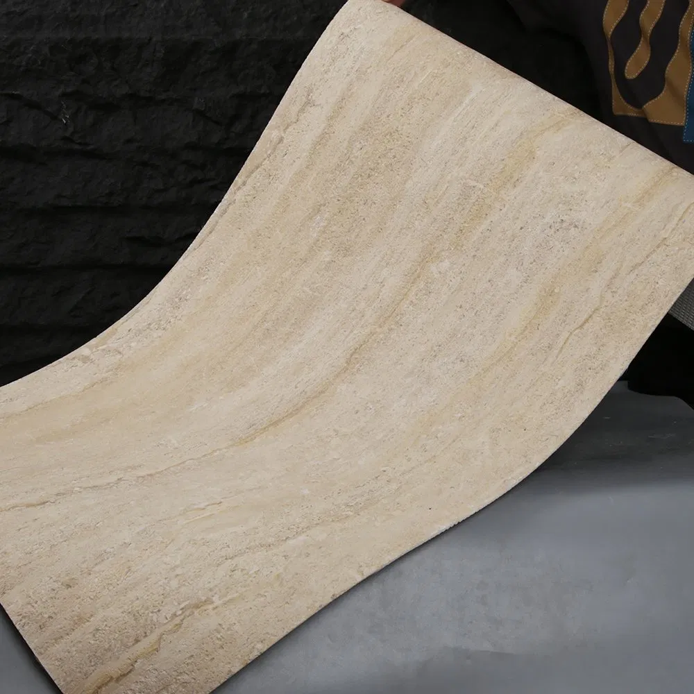 Moisture Resistant Flexible Travertine Stone Ideal for Bathroom and Kitchen Wall Coverings