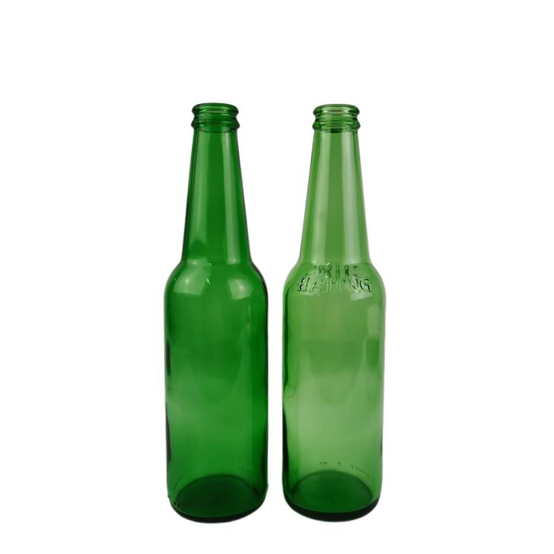 High Quality Empty Bottles 330ml Green Glass Beer Bottle