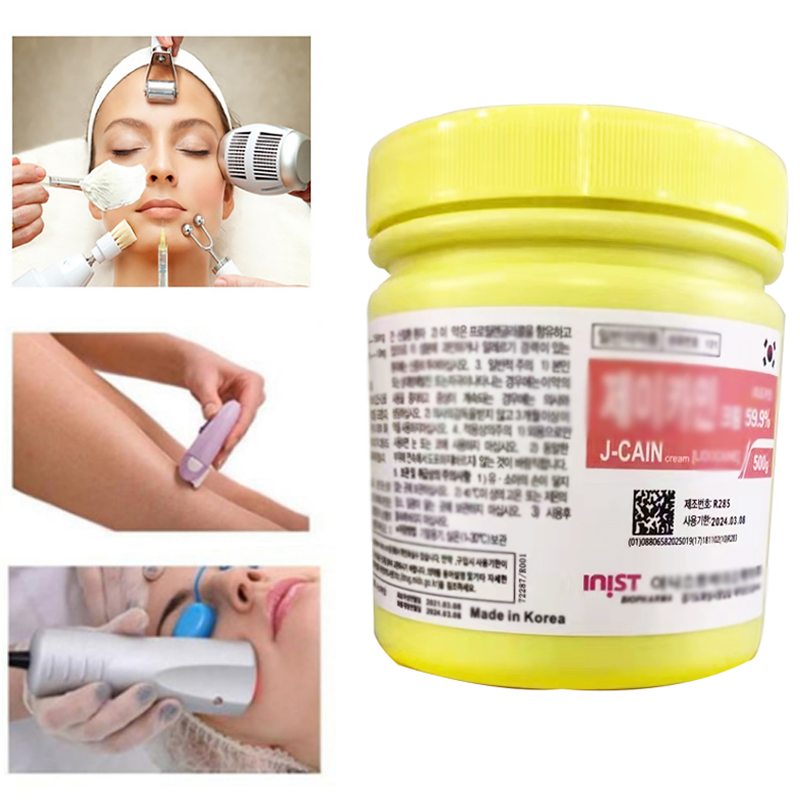 Newj Cain 79.9% Tattoo Microblading Numbing Cream 500g J-Cain Fast Anesthetic Numbing Ointment Lidocaine Jcain Cream Tattoo Supply
