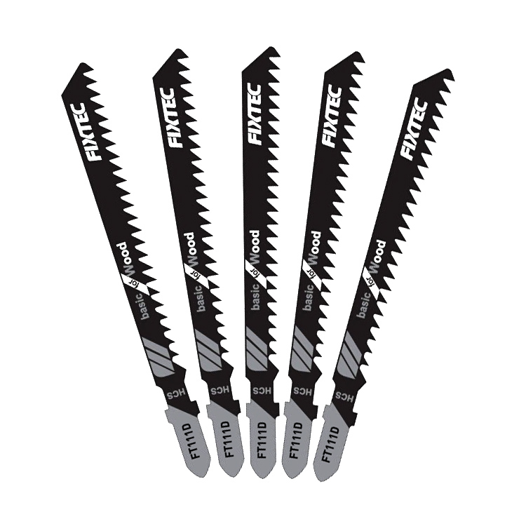 Fixtec Hcs Jig Saw Blades Reciprocating 5PCS Jigsaw Blade