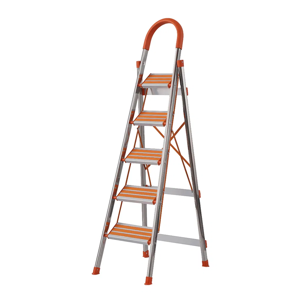 High Quality Household Folding Stainless Steel Step Ladder Factory Direct Sale