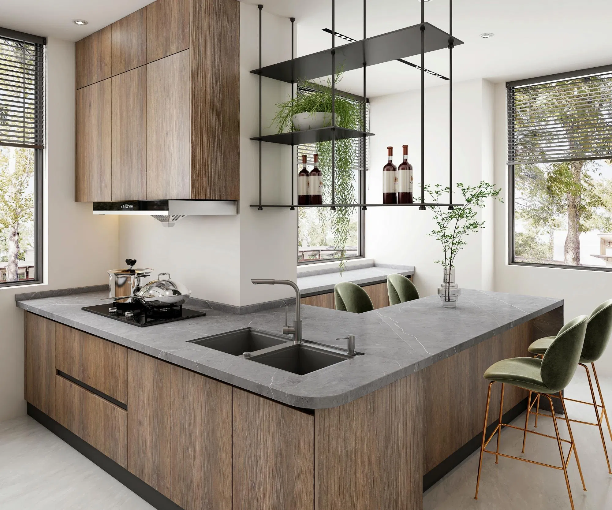 Factory 1600*3200mm Bathroom Table Top Polished Porcelain Floor Wall Sintered Stone Slab