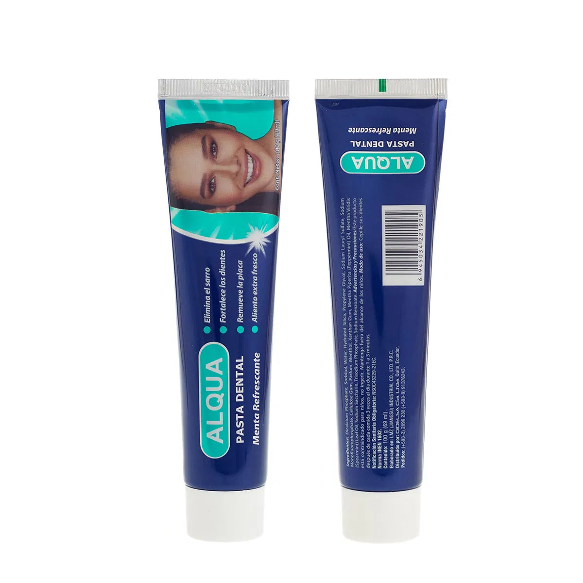 OEM ODM 100g / 150g Teeth Whitening Tartar Removal Anti Plaque Fluoride Free Mint Flavor Toothpaste