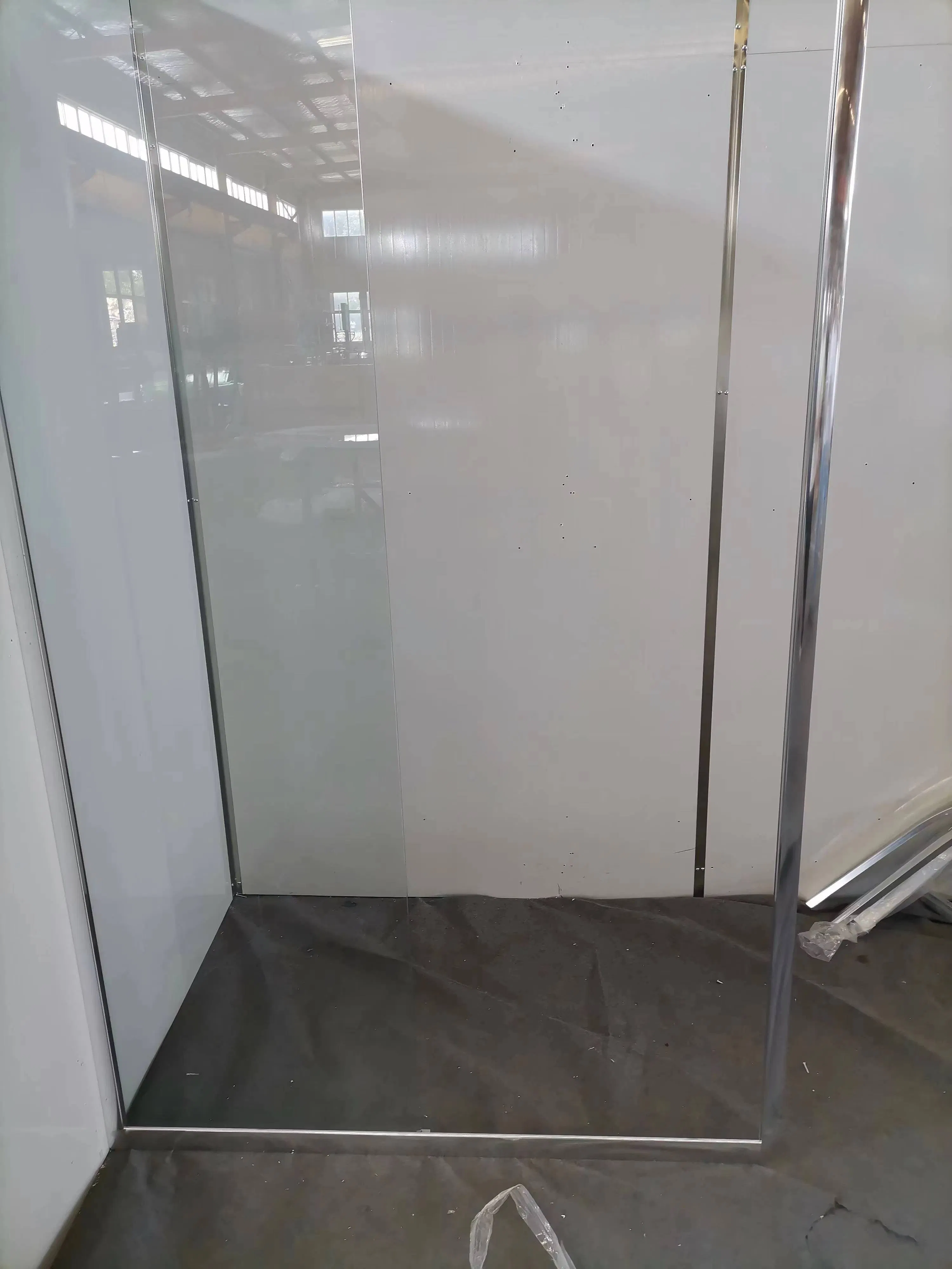 2023 Bathroom Aluminum Frame Square Shower Enclosures with Shower Base