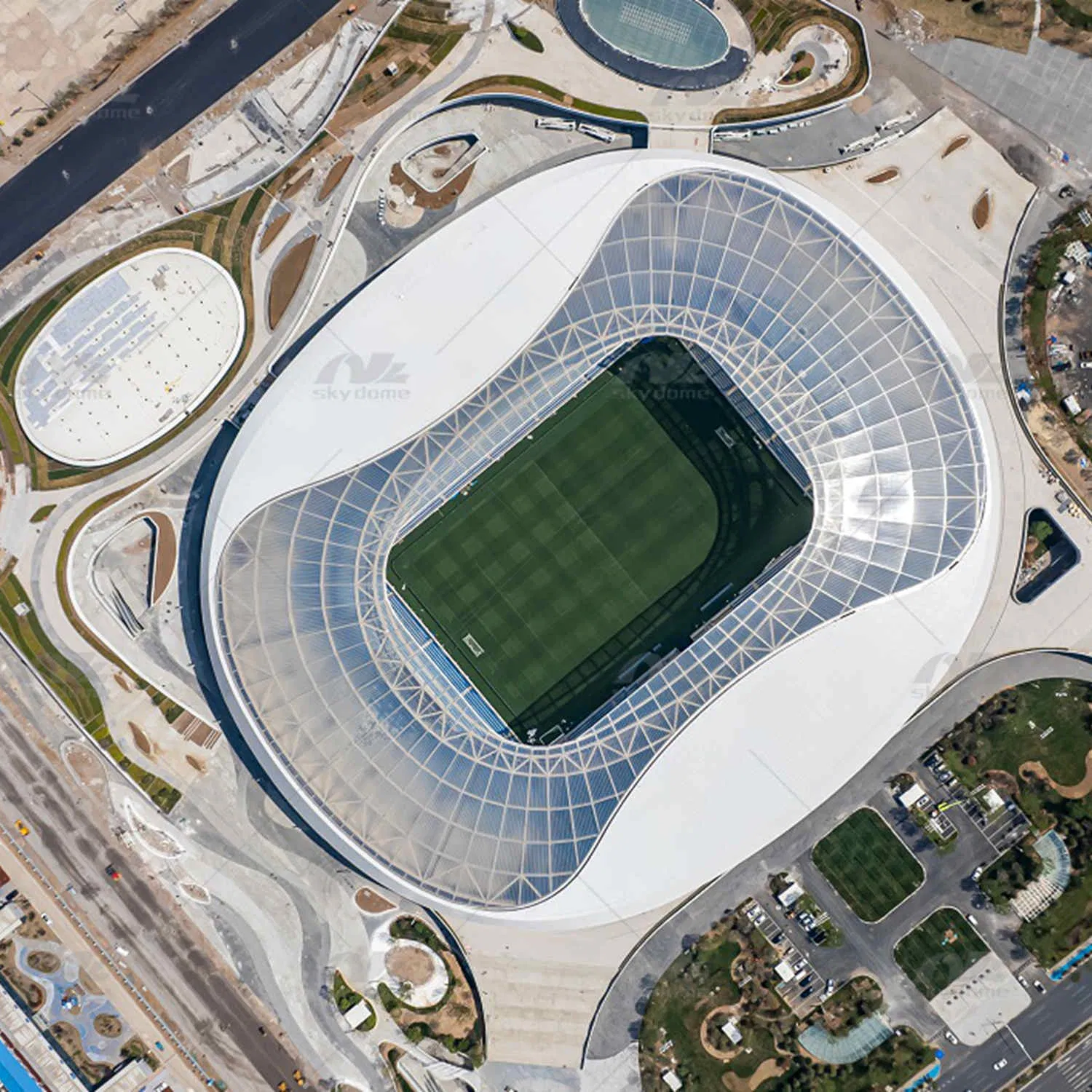 Custom Steel Air Membrane Structure for Football Stadium