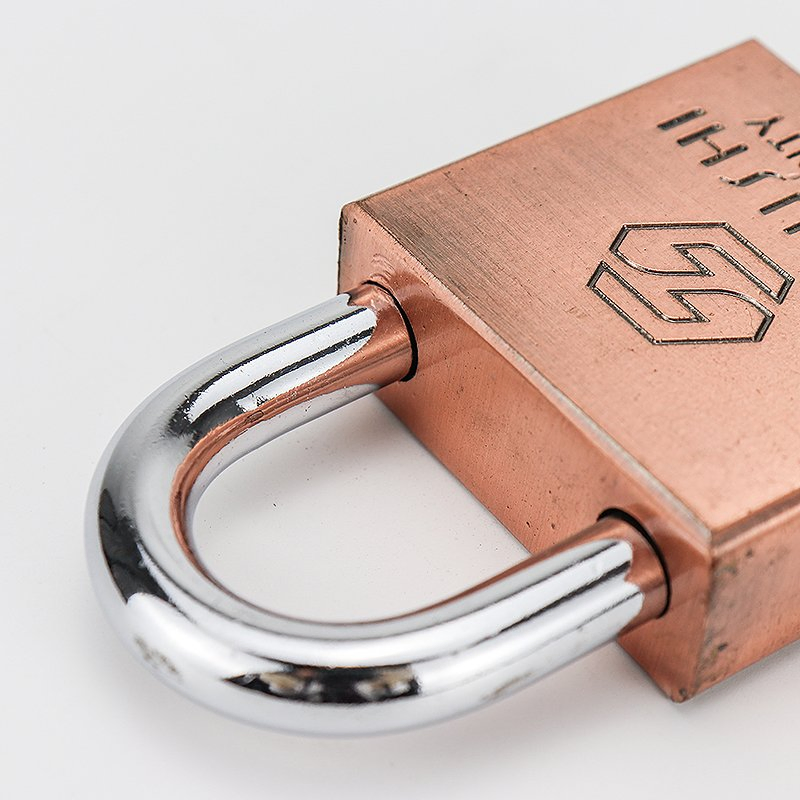 Top Security Heavy Duty Antique Copper Plated Big Super Square Iron Padlock