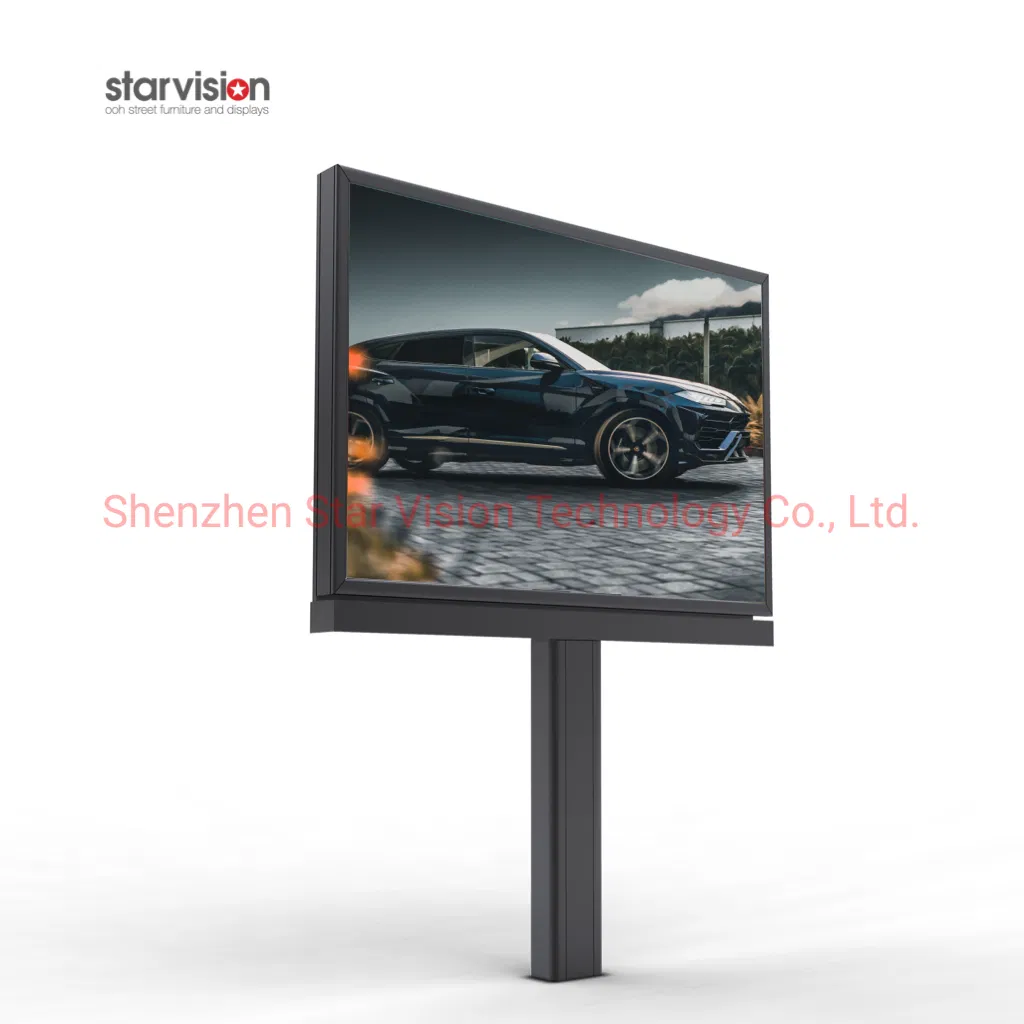 Outdoor Advertising Display Mega Light Highway Double-Sided Billboard Structure