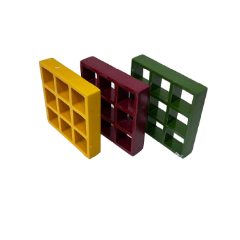 Plastic Car Wash Floor Tiles Smooth Surface Molded Grating FRP/GRP Walkways