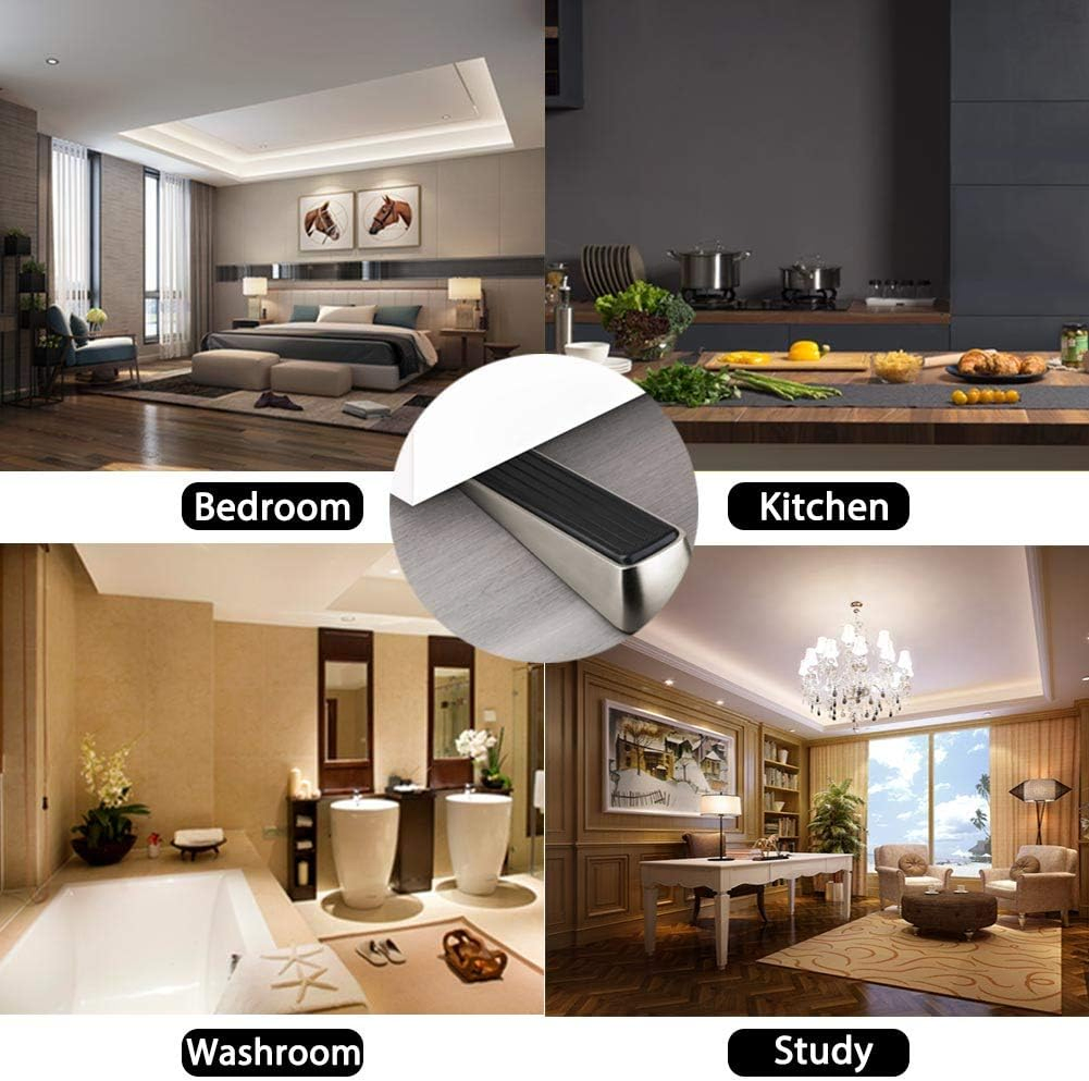 Mdmp-0082 Die-Cast Zinc Door Stop, Satin Nickel Finish