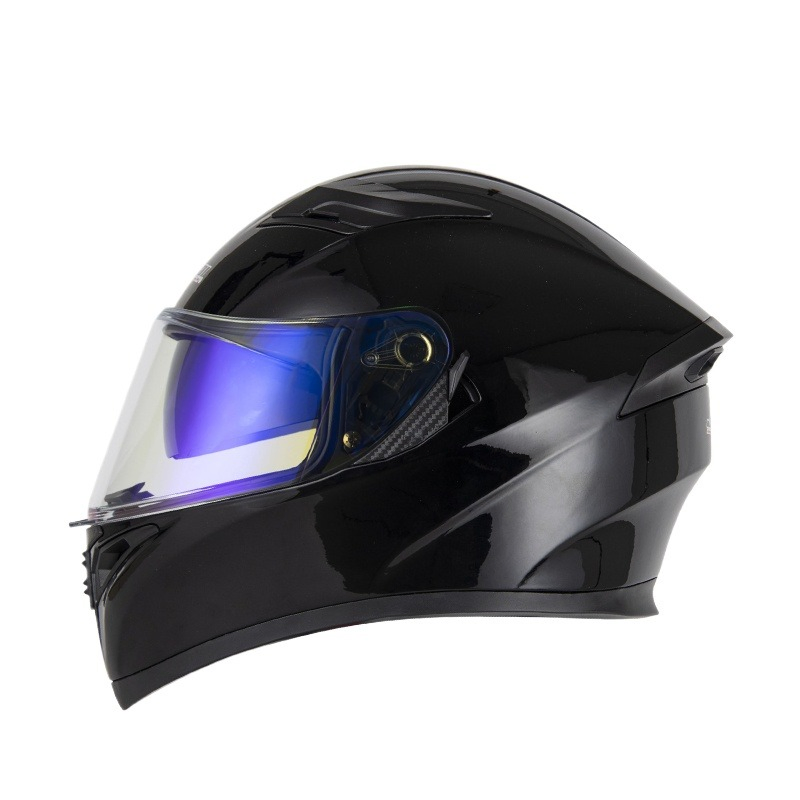 Мотошлем полнолицевой JK316 ABS, черный