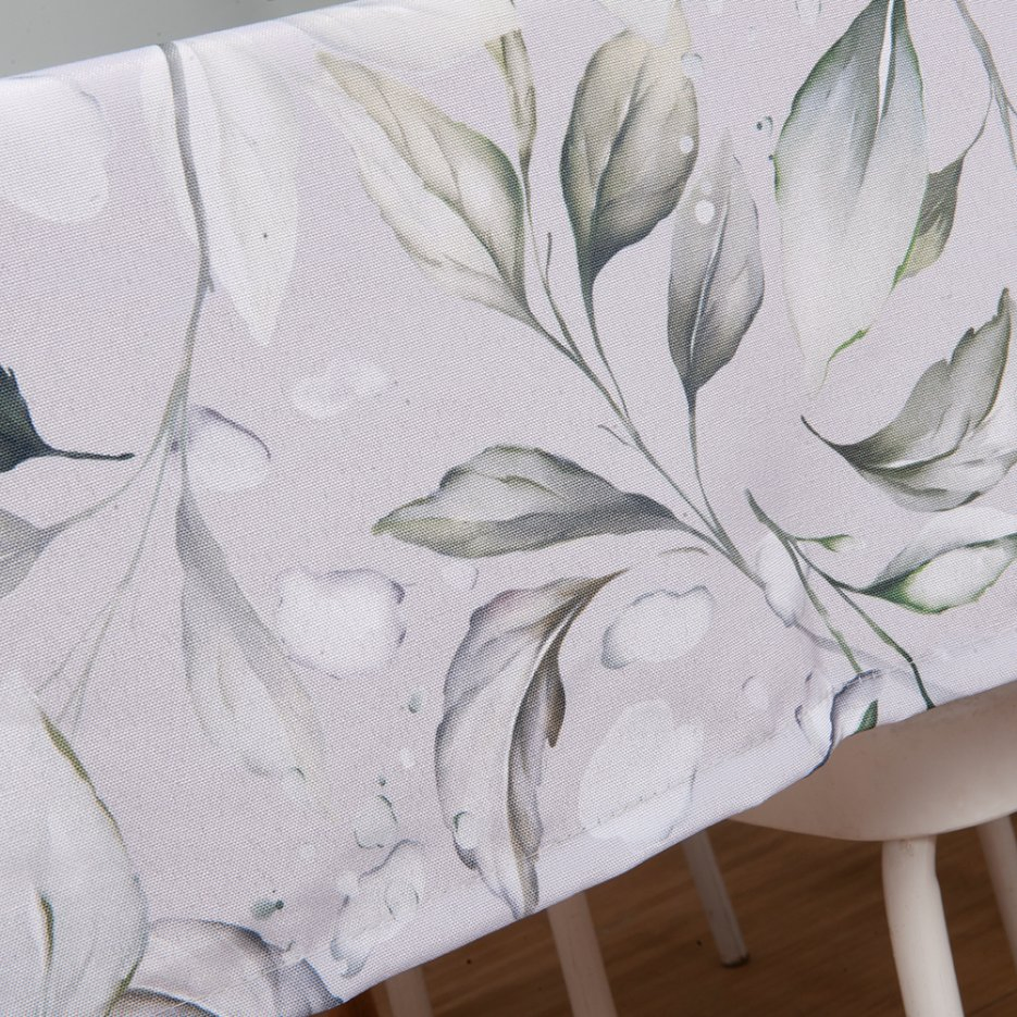 Modern Durable Wholesale Custom Linen Blue Floral Printed Cloth Napkins Table Linens