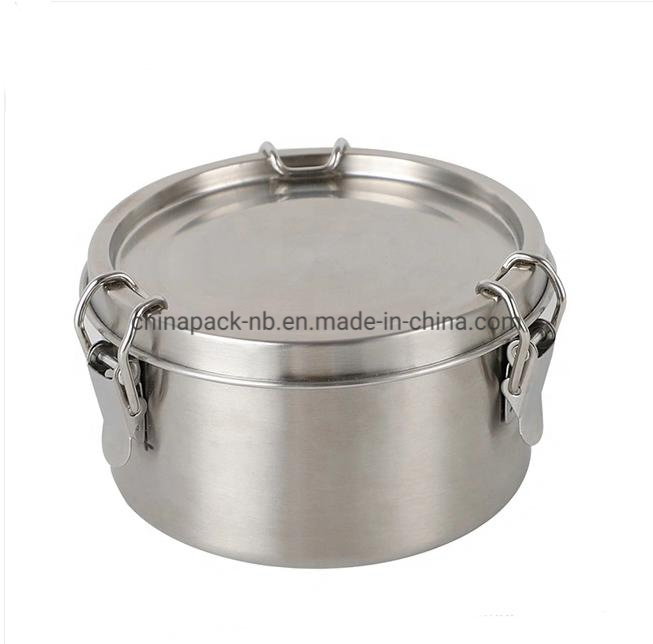 2021 Hot Sale Food Storage Container Leak Proof Stainless Steel Round
