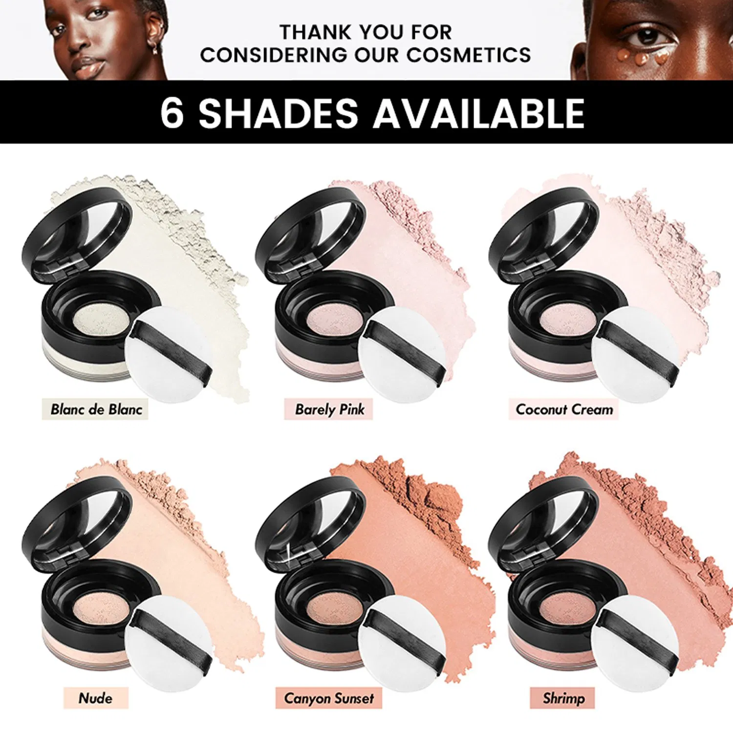 Factory Price Long-Lasting Setting Powder for Face Free Sample