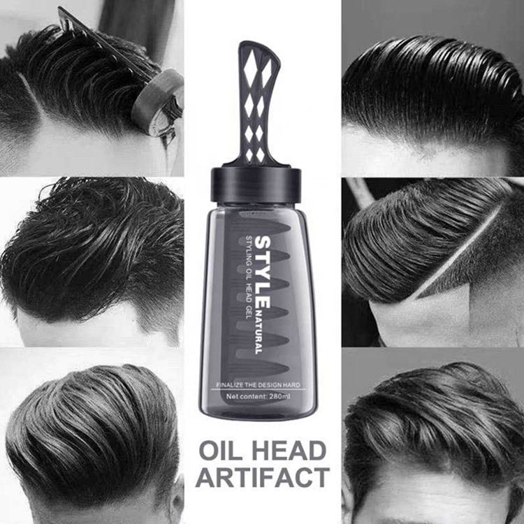 Strong Hold Wax Hair Styling Gel with Comb Eco Temporary for Men