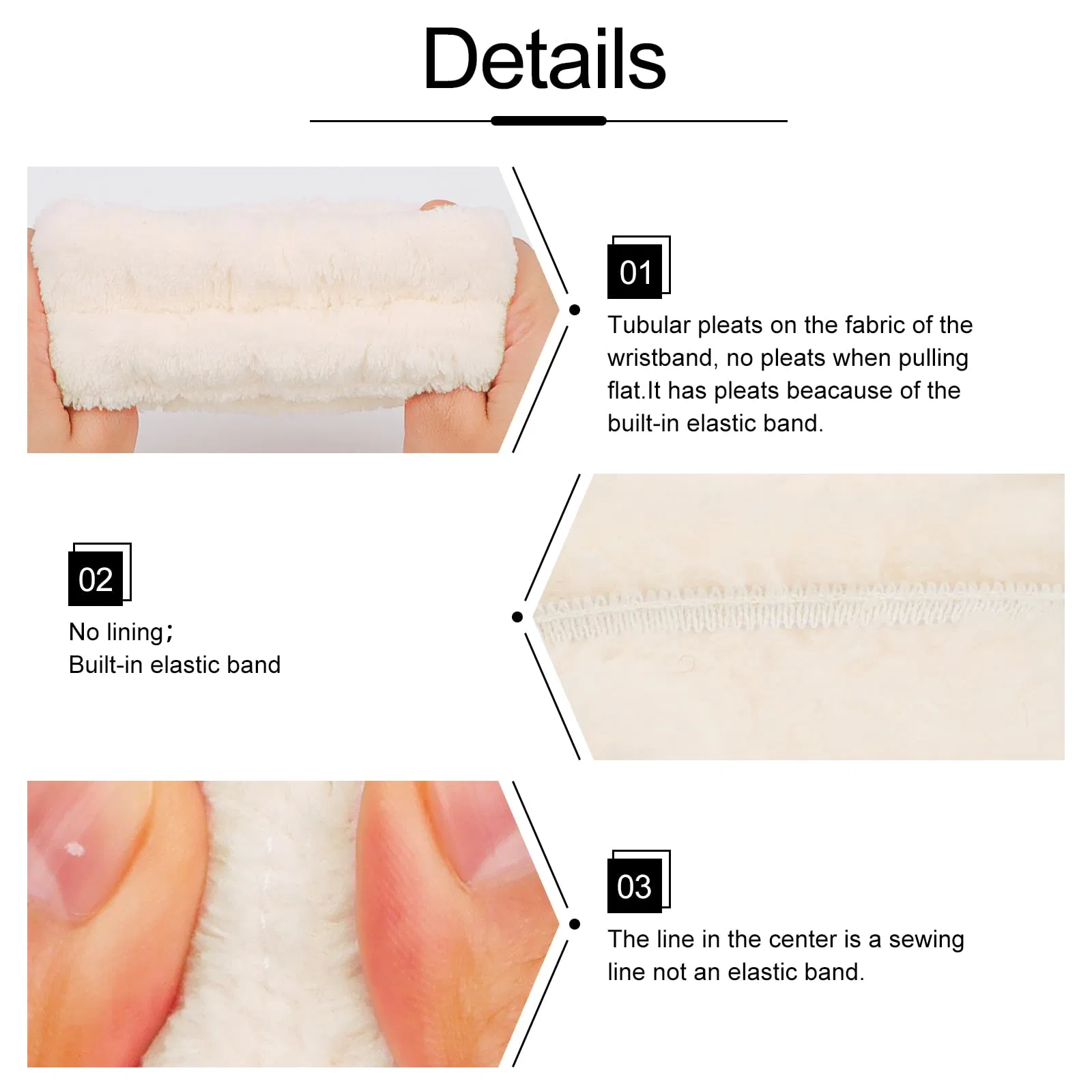 (6 Pairs) Absorbent SPA Face Washing Wristbands Wash Bands