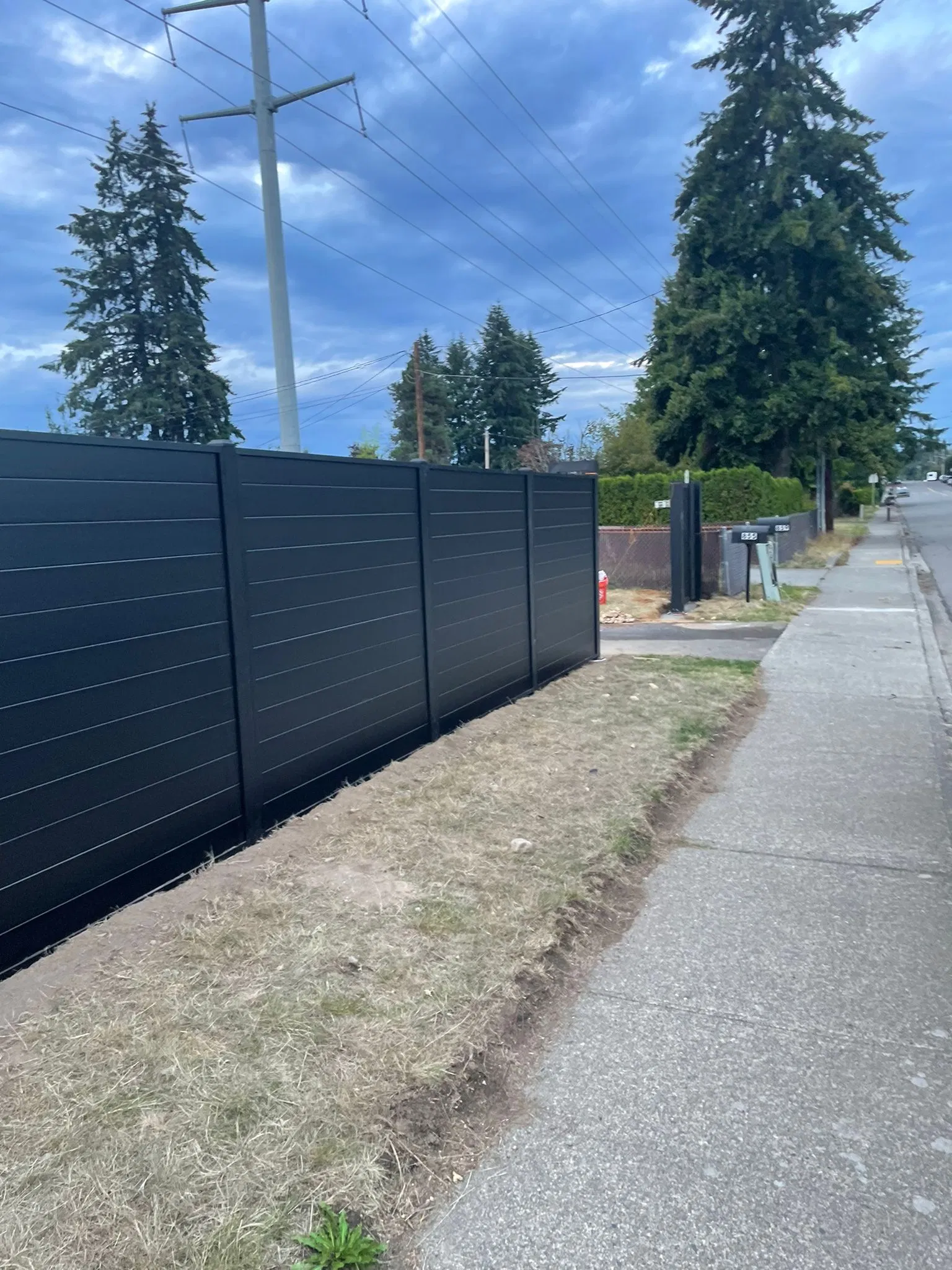 Decorative Outdoor Aluminium Metal Horizontal Garden Aluminum Privacy Slat Fence Panel