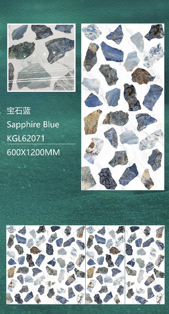 Foshan 600 X 1200mm Decoration Vitrified K Line Silver Golden Glazed Polished Porcelain Wall Floor Ceramic Tiles