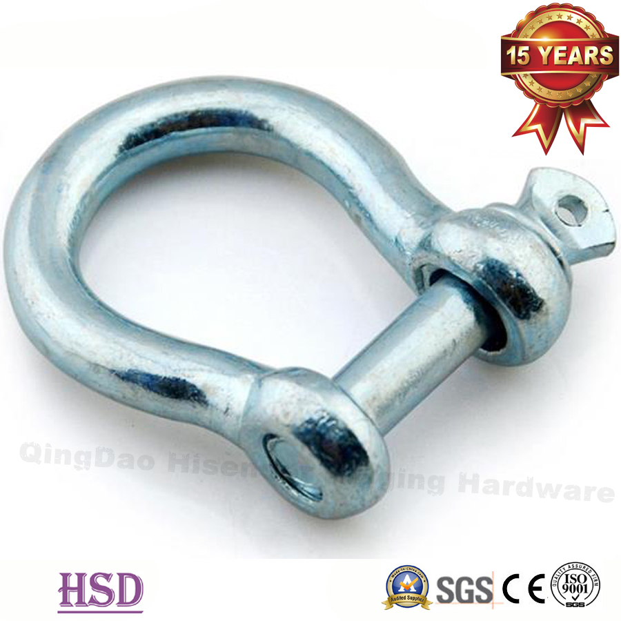 Square Head Dee Type Screw Pin European Trawling Anchor Chain Shackle