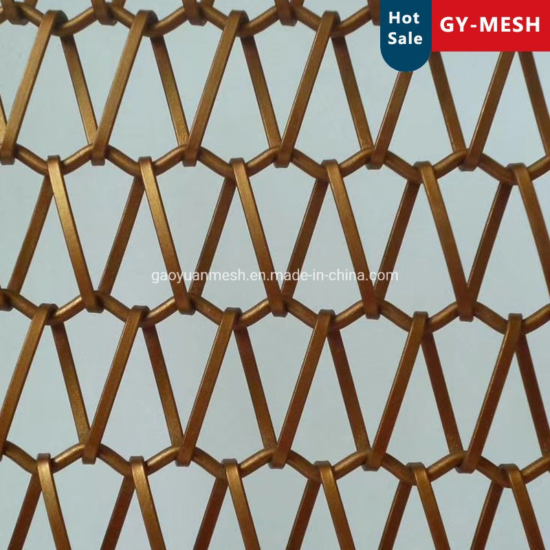 Spiral Wire Stainless Steel Chain Link Converyor Belt Mesh for Architectural Decorative Mesh