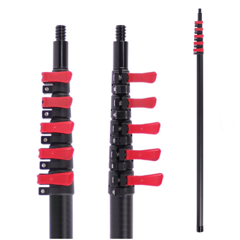 30FT/9m Carbon Fiber Pole Telescopic Rod Factory Direct Durable