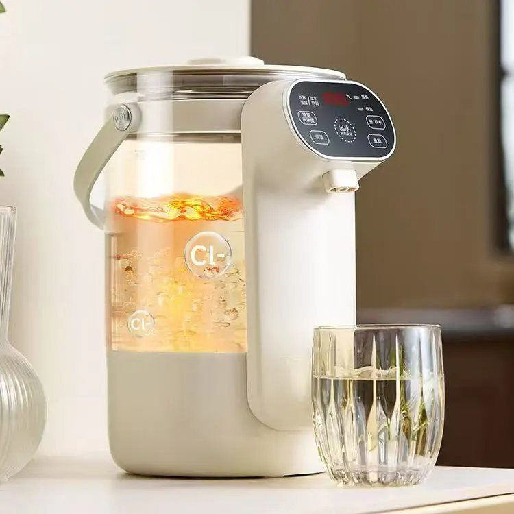 Multifunction Electric Kettle Portable Temperature Regulation High Borosilicate Glass Kettle for Kitchen Use