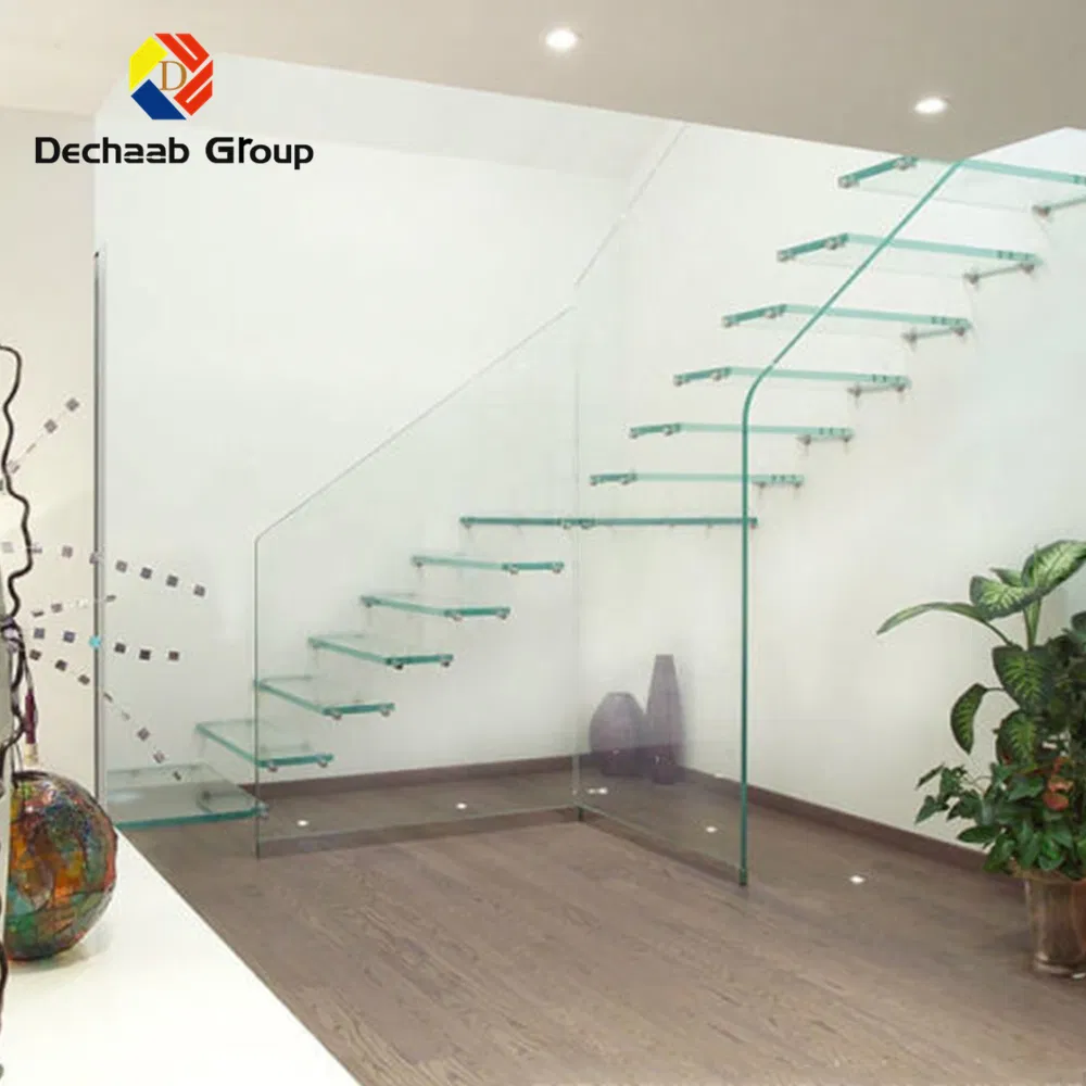 Glass Only No Frame Simple Design Easy Assembly Stair Railing