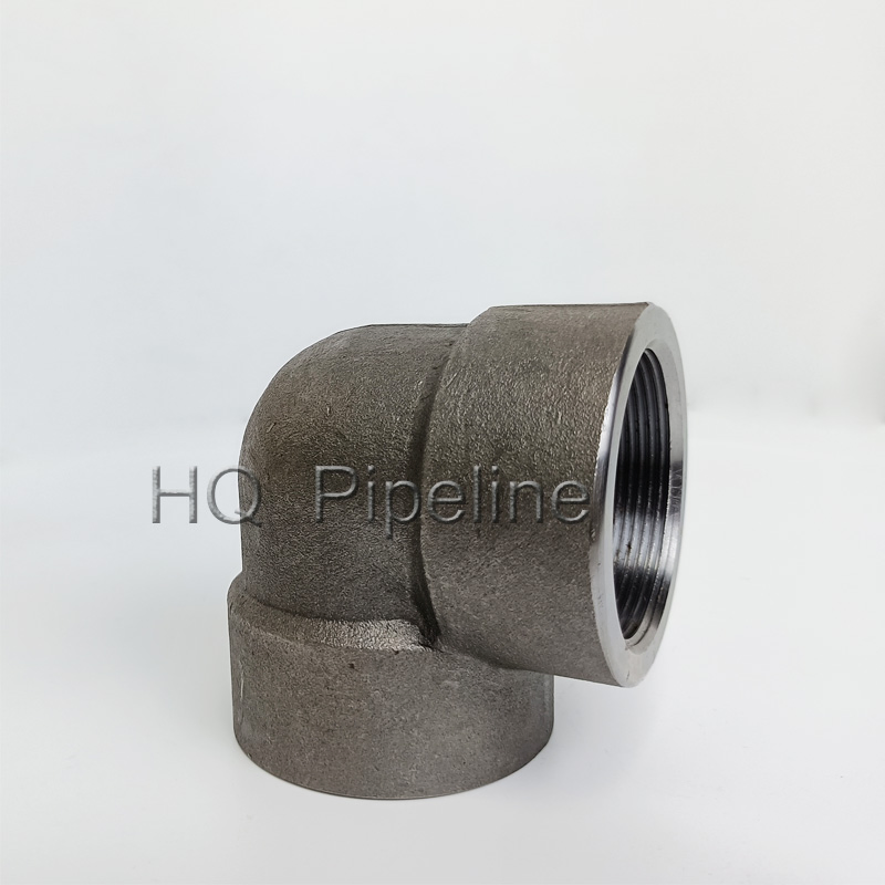 High Pressure of 2000lbs 3000lbs 6000lbs Threaded Pipe Fittings Forged Steel Socket Elbows
