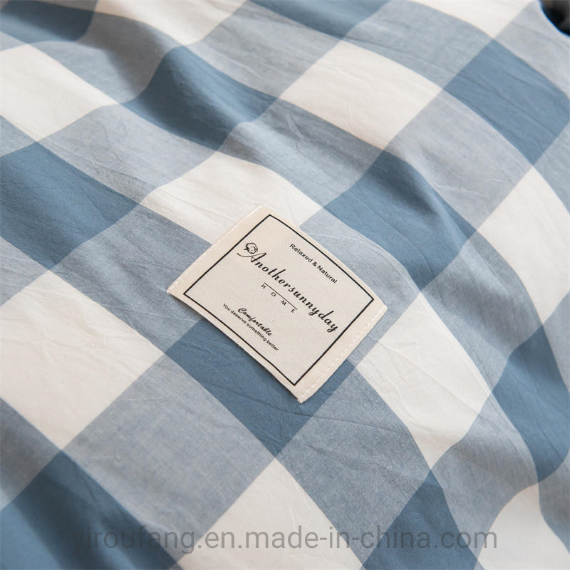 China Factory Bed Cover Set Duvet, Project Sheet Set, Plain Bed Cover Set, 100% Linen Duvet Cover