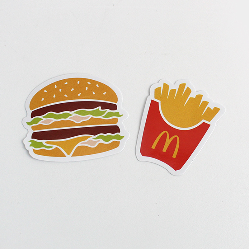 Customized Cartoon Stickers, Gold-Embossed Laser-Shaped Labels, All-Wearing PVC Self-Adhesive Waterproof Labels, DIY Luggage Stickers