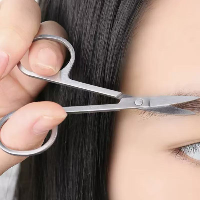 Original Factory Direct Stainless Steel Nose Hair Tip Beauty Tool Eyebrow Scissors