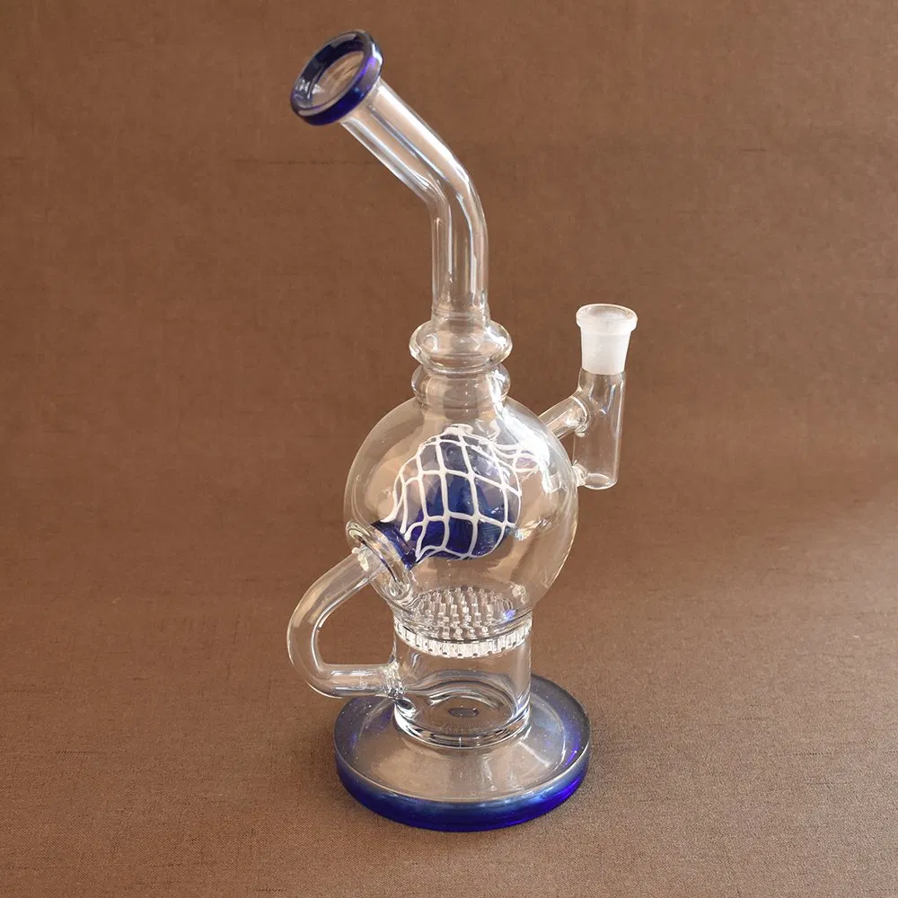 Handmade Black Colors Studenglass Tall Glass Oil Buner Hookah Shisha