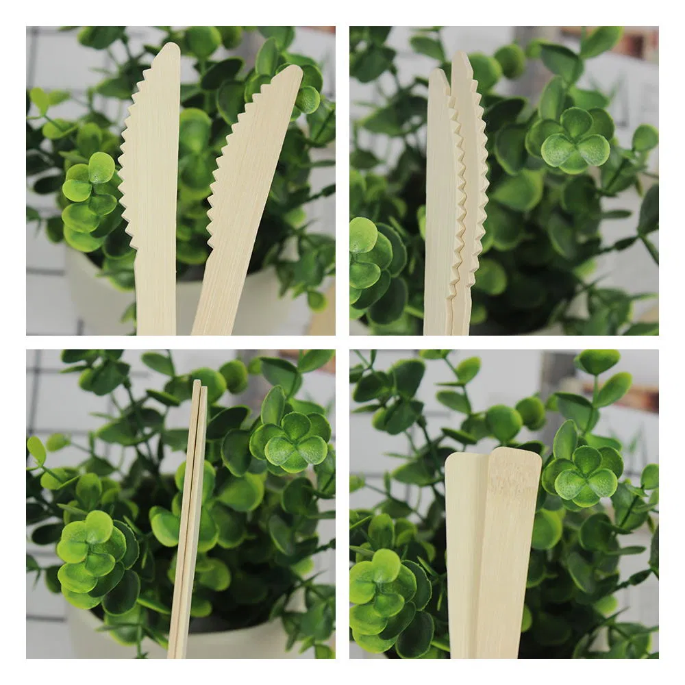 2021 Hot Sale 100% Bamboo Environmentally Friendly Disposable Cutlery Knives for Party