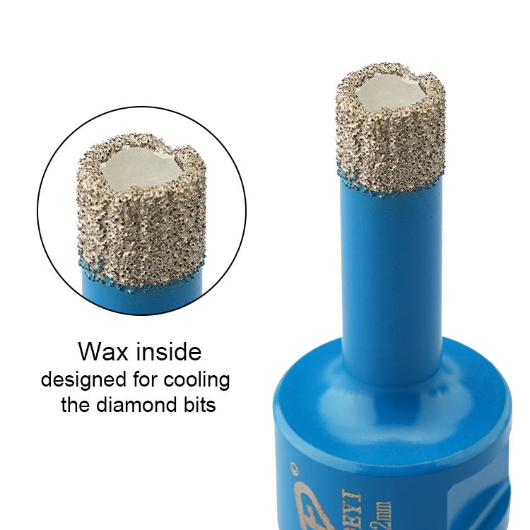 Vacuum Brazed Diamond Hole Saw Porcelain Tile Ceramic Marble