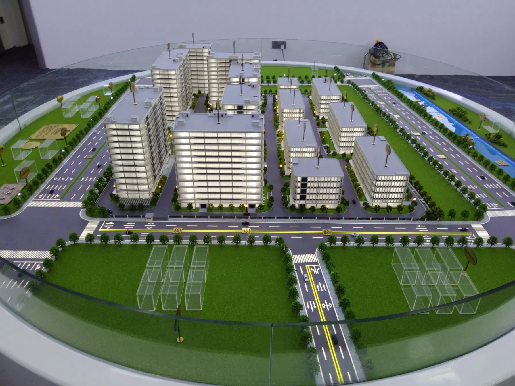 3D Customized New Ecological Planning Industrial Park Architectural Model
