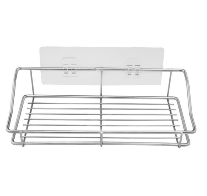Bathroom Stainless Steel Wall Mounted Shower Corner Caddy Shelf Basket Storage Rack