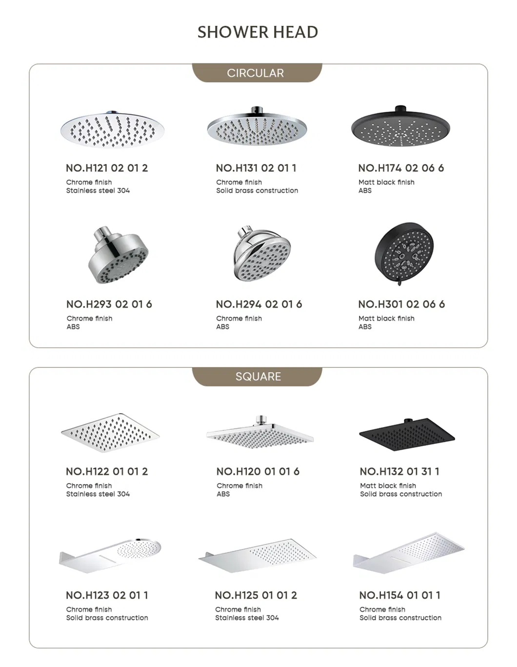 Дождевая лейка премиум из ABS для душа