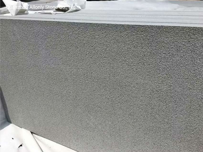 Building Material Wall Cladding Natural Grey Honed Andesite Stone Basalt Floor Tile