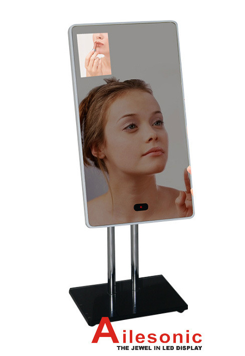 13.3 Inch Magic Mirror LCD Monitor Self Service Bill Payment Touch Screen Kiosk