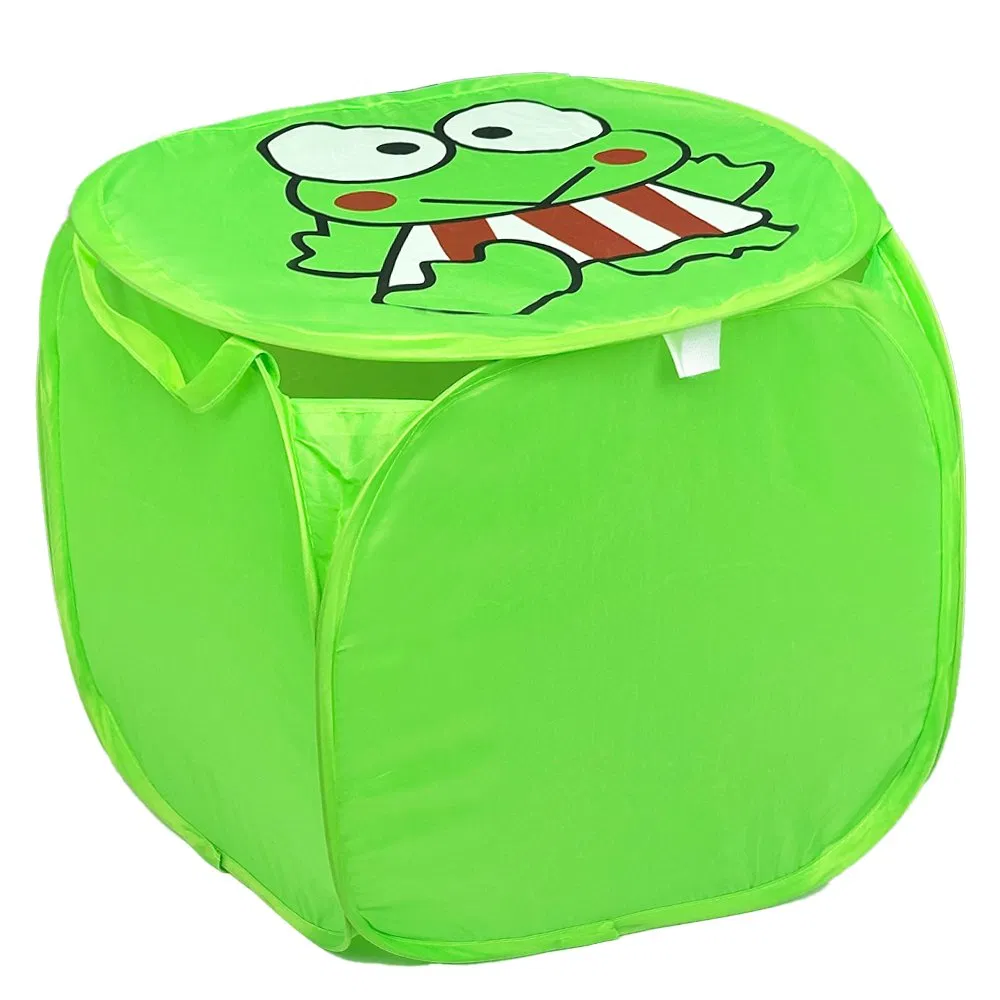 Customizable Portable Waterproof Foldable Laundry Basket for Travel with Pop-up Mesh Design
