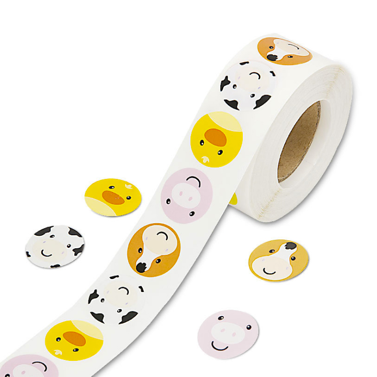 Adhesive Paper Custom Label Printing Gold Foil Embossed Logo Sticker Label Sticker