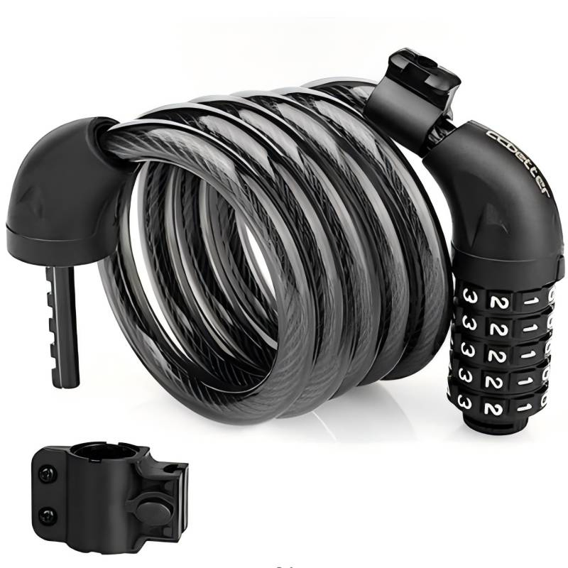 Universal Protective Bike Locking Steel Cable Chain Anti-Theft Lock